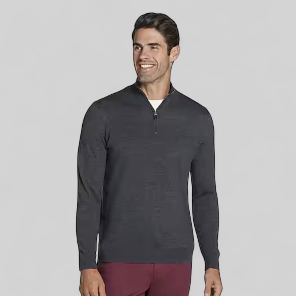 Jos. A. Bank Men’s Lambs wool quarter zip sweater size L